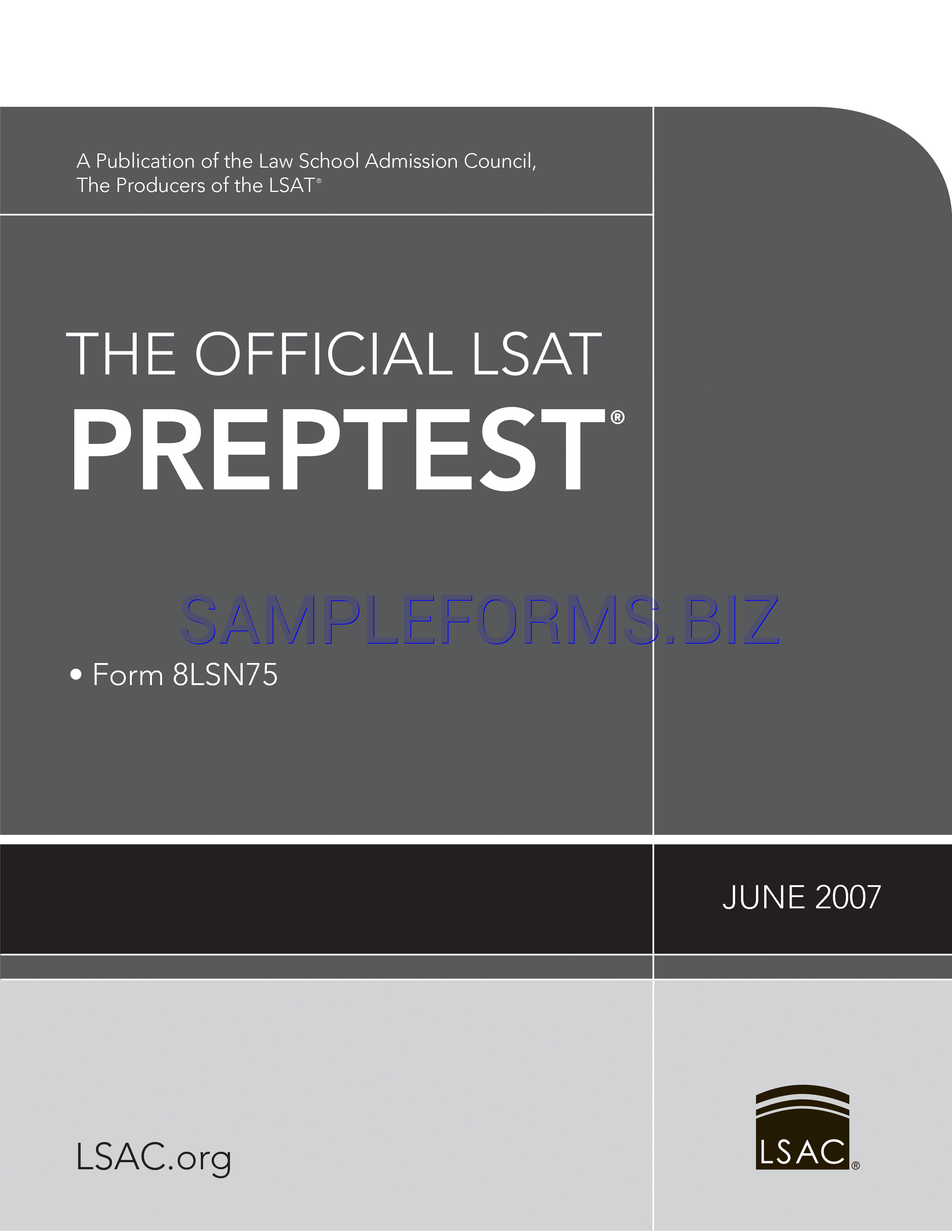 Preview free downloadable LSAT Sample Questions Template 1 in PDF (page 1)