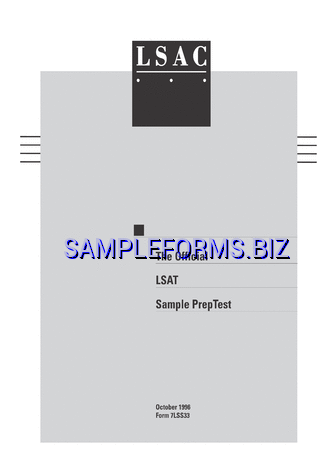 LSAT Sample Questions Template 2 pdf free